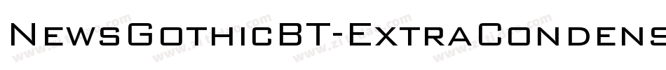 NewsGothicBT-ExtraCondensed字体转换