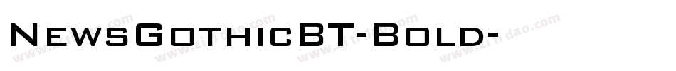 NewsGothicBT-Bold字体转换