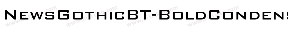 NewsGothicBT-BoldCondensed字体转换