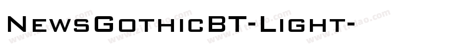 NewsGothicBT-Light字体转换