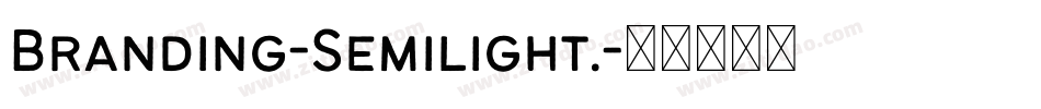 Branding-Semilight.字体转换