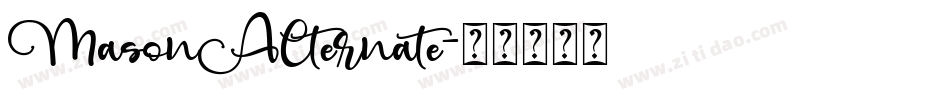 MasonAlternate字体转换