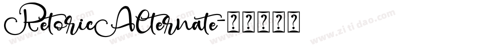 RetoricAlternate字体转换