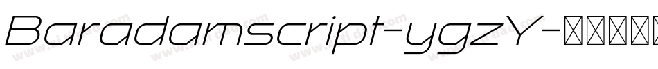 Baradamscript-ygzY字体转换