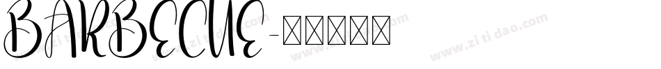 BARBECUE字体转换