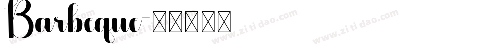 Barbeque字体转换
