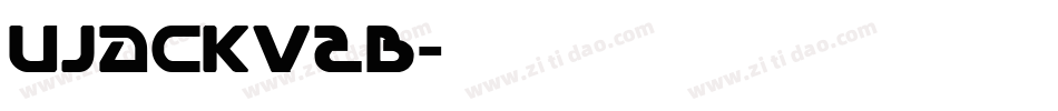 Ujackv2b字体转换