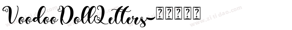 VoodooDollLetters字体转换