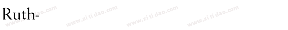 Ruth字体转换