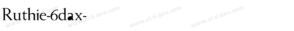 Ruthie-6dax字体转换