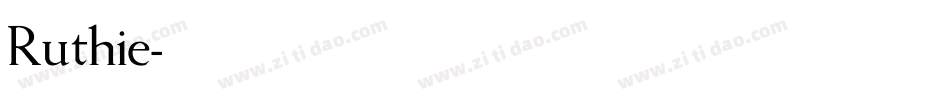 Ruthie字体转换