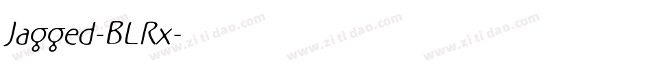 Jagged-BLRx字体转换