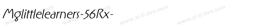 Mglittlelearners-56Rx字体转换 Mglittlelearners-56Rx字体转换