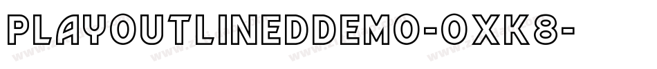 PlayOutlinedDemo-OXK8字体转换