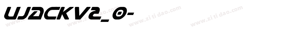 Ujackv2_0字体转换