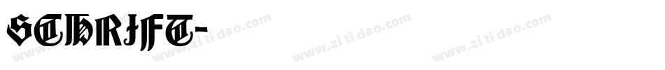 SCHRIFT字体转换