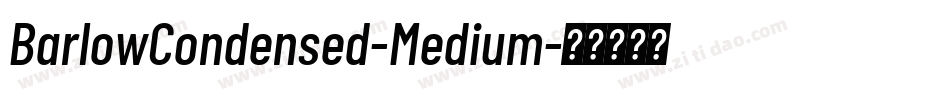 BarlowCondensed-Medium字体转换