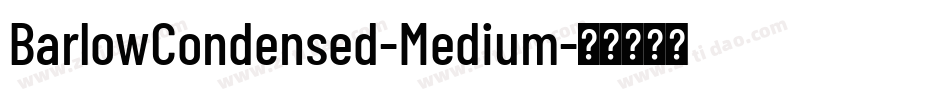 BarlowCondensed-Medium字体转换