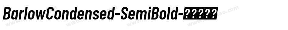 BarlowCondensed-SemiBold字体转换