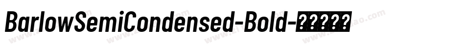 BarlowSemiCondensed-Bold字体转换