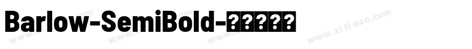 Barlow-SemiBold字体转换
