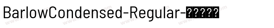 BarlowCondensed-Regular字体转换