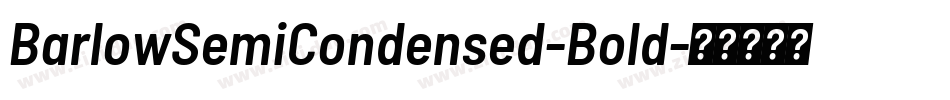 BarlowSemiCondensed-Bold字体转换