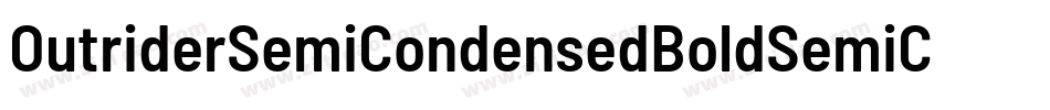 OutriderSemiCondensedBoldSemiCondensedBold-2Apw字体转换