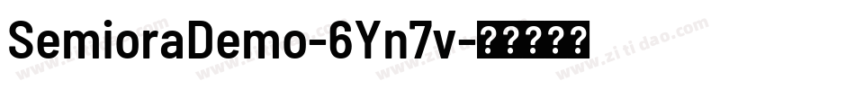 SemioraDemo-6Yn7v字体转换