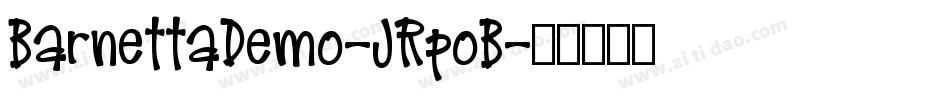 BarnettaDemo-JRpoB字体转换