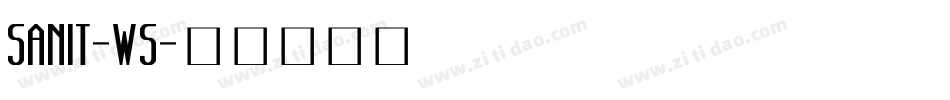 SANIT-WS字体转换