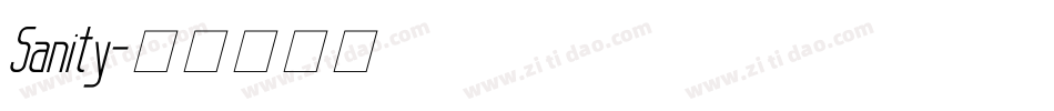 Sanity字体转换