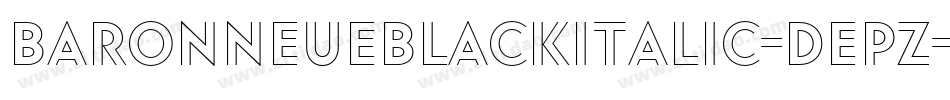 Baronneueblackitalic-dEPZ字体转换