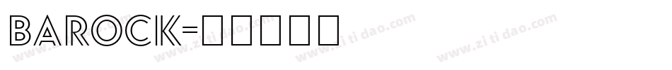Barock字体转换