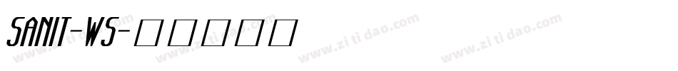 SANIT-WS字体转换