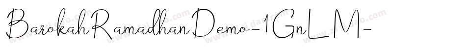 BarokahRamadhanDemo-1GnLM字体转换