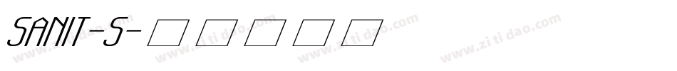 SANIT-S字体转换