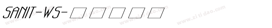 SANIT-WS字体转换