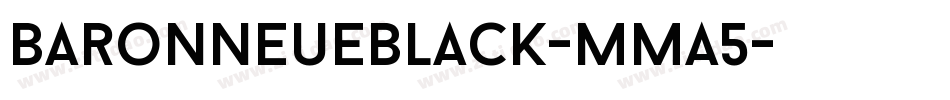 Baronneueblack-mMa5字体转换