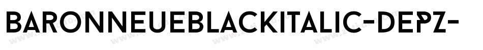 Baronneueblackitalic-dEPZ字体转换
