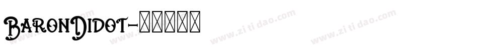BaronDidot字体转换