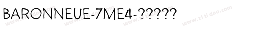 Baronneue-7Me4字体转换