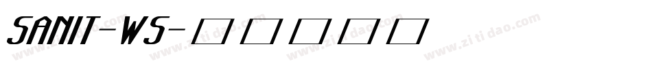 SANIT-WS字体转换