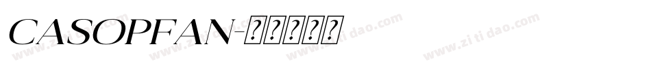 Casopfan字体转换