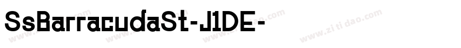 SsBarracudaSt-J1DE字体转换