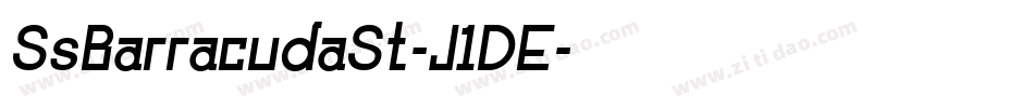 SsBarracudaSt-J1DE字体转换