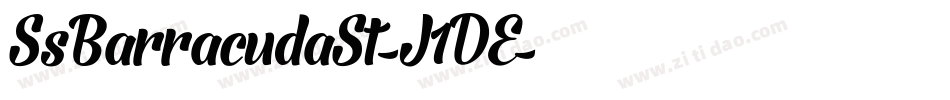 SsBarracudaSt-J1DE字体转换