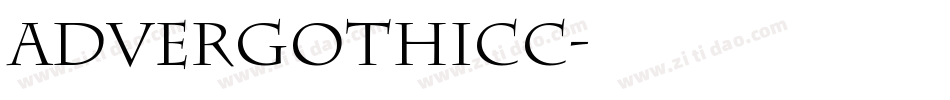 AdverGothicC字体转换