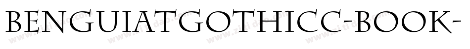 BenguiatGothicC-Book字体转换