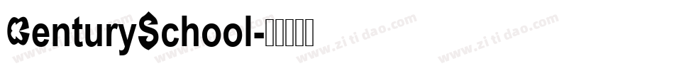 CenturySchool字体转换